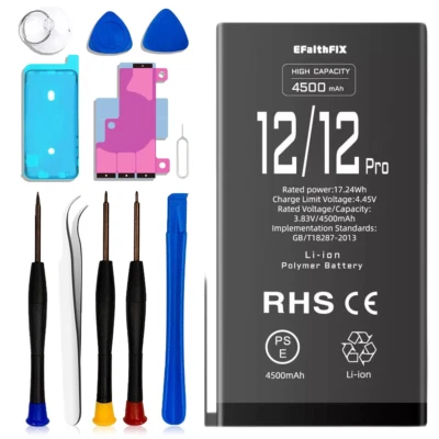 Akku Für Apple iPhone 12 / 12 Pro Hohe Kapazität 4500mAh Batterie Battery Ersatz - Bild 1 von 4