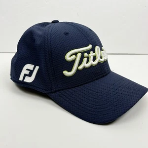 Cappello Titleist FootJoy FJ taglia M/L blu Pro V1 berretto da baseball aderente flessibile logo golf - Foto 1 di 10