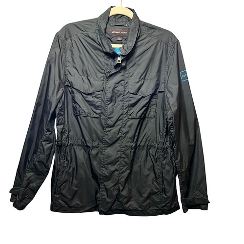 Giacca a vento Michael Kors impacchettabile viaggio leggera nera taglia M