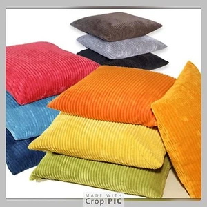 COJINES LISOS CON INTERIOR GRANDE 20"" 22"" 24"" TODOS LOS COLORES EN STOCK STOCK REINO UNIDO - Imagen 1 de 22