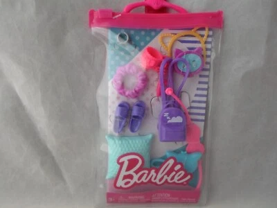 Mattel Barbie Accesorios de Verano Zapatos Bolsa Cepillo Tinte de Pelo Moda Paquete A9-2 Foto 1 de 2