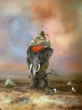 Bernard Louedin L’Inde d’Antan Original Hand Signed Numbered Salvador Dali