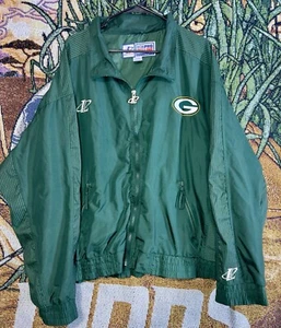 Vintage Pro Line Logo Athletics Green bay Packers Jacket Size 2XL - Picture 1 of 9