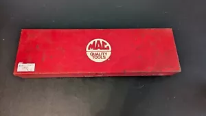 MAC Tools Red Toolbox Tool Chest Box Metal 18"x"7 Drive Socket Ratchet Vintage - Picture 1 of 10