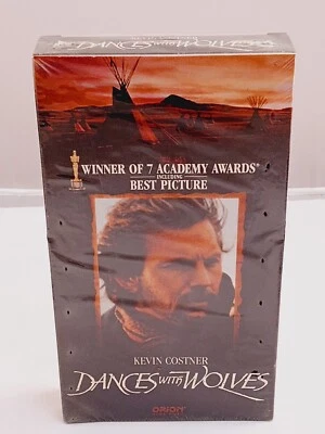 Dances with Wolves VHS 1990 First Release Orion Watermark Factory Sealed Costner - Image 1 of 4