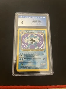 BLUE DOT ERROR ❌ Poliwrath 15/130 CGC 4 Holo Rare Base Set 2 WOTC Misprint - Picture 1 of 9