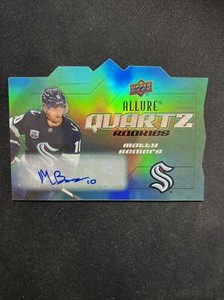 22-23 UD Allure Hockey Quartz Rookie Auto AQ-BE Matty Beniers