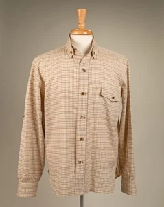 Hermes Equestrian Men’s Tattersall Riding Shirt - Size Large - Picture 1 of 8