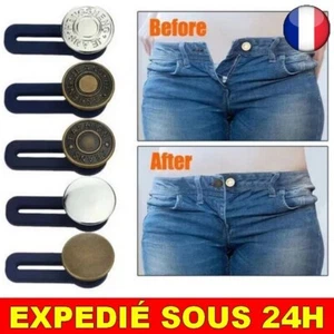 ✅ 5 PCS Prolongateur Bouton Pantalon Taille Réglable Extenseur Ceinture Jeans - Bild 1 von 5