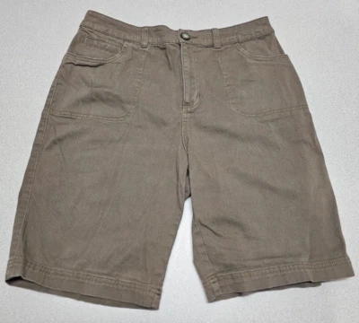 Croft & Barrow Mujer Talla 10 (32x9) Marrón Chino Informal Corto Elastizado Foto 1 de 4