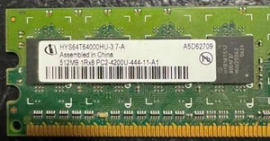 Infineon HYS64T64000HU-3.7-A 512MB 1Rx8 PC2-4200U Memory Module - Picture 1 of 3