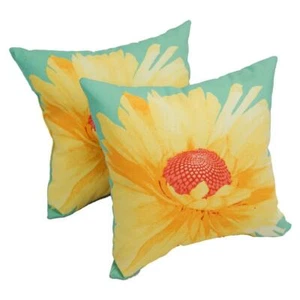 Blazing Needles 17-inch Outdoor Spun Polyester Throw Pillows (Set of 2) - Picture 1 of 1