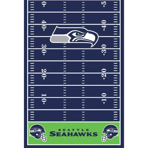 NFL SEATTLE SEAHAWKS PLASTIC TABLE COVER ~ Birthday Party Supplies Decoration - Image 1 of 1