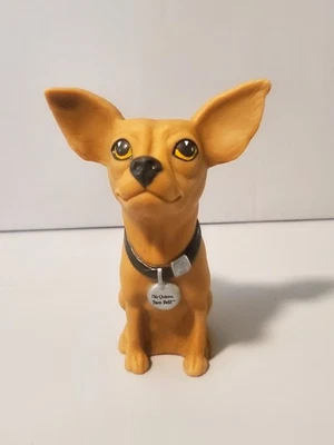 Vintage TACO BELL Chihuahua Dog Yo Quiero Plastic Figure Toy 4" Applause  - Image 1 of 4