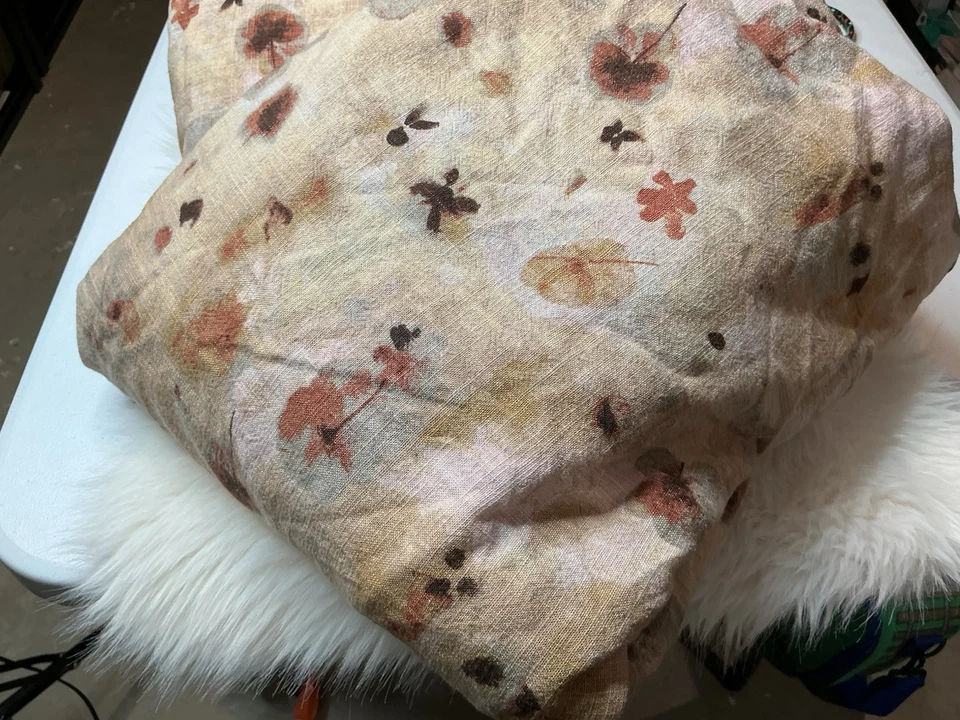 Funda nórdica Casaluna mezcla lino king solo estampado floral king Foto 1 de 4