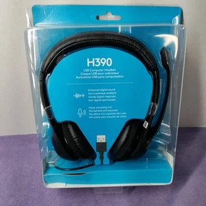 Logitech H390 USB Computer Headset Enhanced Digital Sound Noise-Canceling NIB - Afbeelding 1 van 3