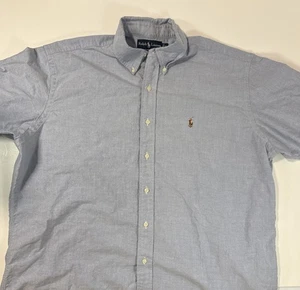 Ralph Lauren Hemd Herren Large Blau Blake Button Down Fleisch Pony Kirche Business - Bild 1 von 9