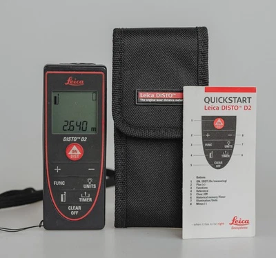 Medidor de distancia láser Leica Geosystems 838725 DISTO D2 - negro/rojo -- ¡muy bonito! Foto 1 de 4