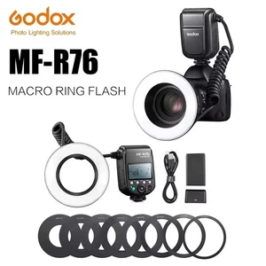 Godox MF-R76 Macro LED Ring Flash Light Close Up Speedlite for Canon Nikon Sony - Picture 1 of 7