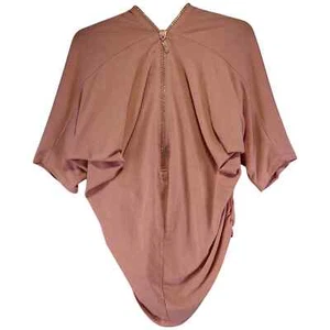 Quiz Damen Pullover Pulli Größe S Rosa Kurzarm V-Ausschnitt Loose Fit - Bild 1 von 8