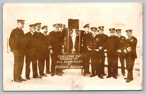 Postkarte 1918 Challenge Cup HM Grant Fleet American Squadron Navy Militär RPPC - Bild 1 von 2