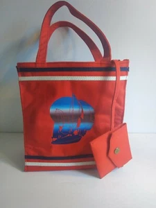 BOLSO DE MANO RALFEAUX ROJO LONA NÁUTICA CON BOLSO DE MONEDAS - Imagen 1 de 9