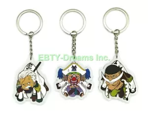 Juego de 3 llaveros de acrílico anime para fumadores, buggy y barba blanca - Imagen 1 de 2