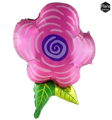 Globo Flor Cumpleaños Fiesta Decoración Jardín Planta Helio/Aire Lámina Brillante Foto 1 de 4