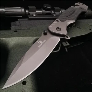 Outdoor Camping Pocket Folding Knife Tactical Survival Hunting Knives Picnic Edc - Picture 1 of 10