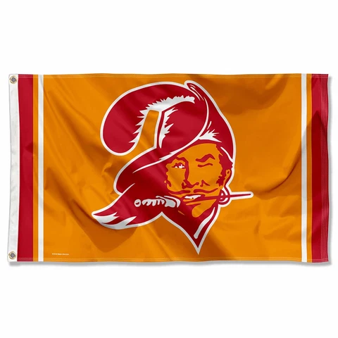 Tampa Bay Buccaneers Throwback Vintage NFL Flag Tailgating Banner Cover