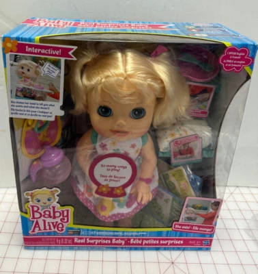 2012 Baby Alive Real Surprises Speaks English & French Brand New A3684 - Image 1 of 4
