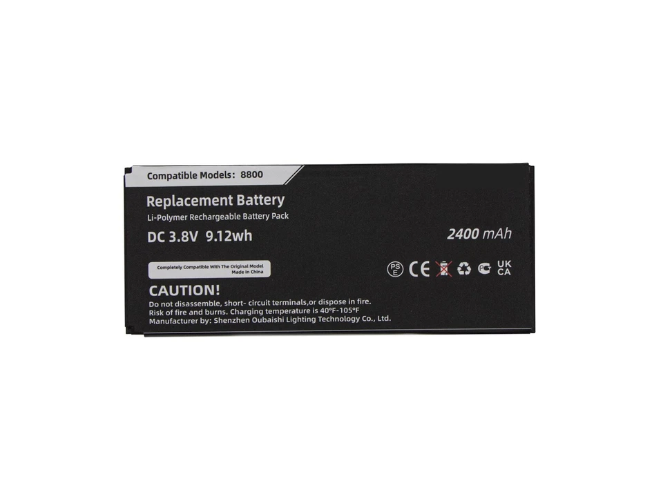 Bateria para 74-102376-01, CP-BATT-8821, GP-S10-374192-010H 8800 3.8V - Imagem 1 de 1