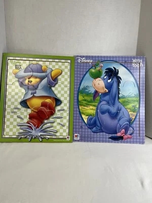 Rompecabezas de mesa vintage Milton Bradley Winnie The Pooh & Eeyore.   (Z) Foto 1 de 4