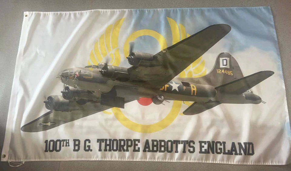 USAF 8th of 100th B G. Thorpe Abbotts England 3x5 ft Single-Sided Flag Banner - Image 1 of 1