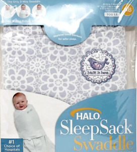 HALO SleepSack Swaddle Wearable Blanket Lilac Large NB Birth - 3 months NEW