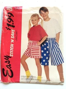 Easy Stitch 'n Save 5926 Girls'/Boys' T-Shirt And...see details Sizes 7-8-10 - Picture 1 of 3