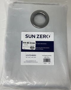 Sun Zero Oslo Theater Blackout Grommet Curtain Panel 52"x 54" Pearl/Light Gray - Picture 1 of 5
