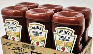 6 Bottles Heinz No Salt Added Ketchup 14 Oz x 6 Bottles Exp Dec 2025 Jan 2026 - Picture 1 of 3