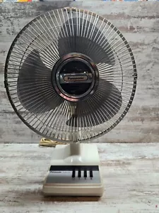 PANASONIC F-1209 5-Way Oscillation Fan Gray 12” Desk - Picture 1 of 5