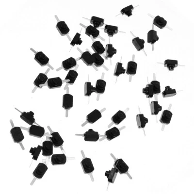  50 Pcs Micro Button Switch Latching Push Mini Small Lamp Miniature - Image 1 of 4
