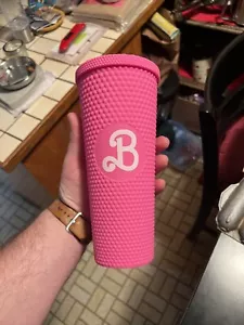 Barbie Studded Tumbler, Pink Barbie Cup, 24oz Barbie - Picture 1 of 3