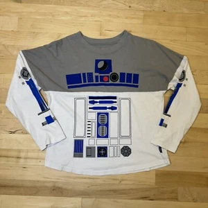 Disney Star Wars May The 4th Kids R2-D2 Droid Long Sleeve Spirit Jersey Sz XL - Picture 1 of 10