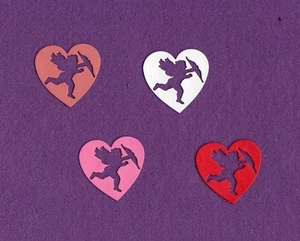 CUPID in HEART die cuts scrapbook cards - Picture 1 of 1