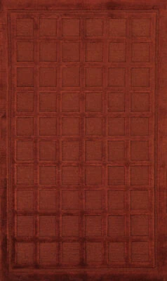 Auténtica alfombra nepalí a cuadros anudada a mano alfombra de 3x5 pies Foto 1 de 4