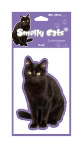 Cat Black - 4 x Smelly Cats Car Air Fresheners - Picture 1 of 2