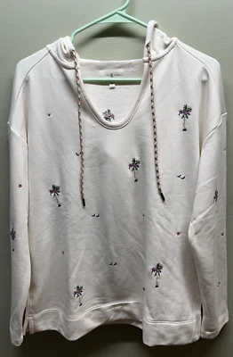 Lou & Grey Sudadera Mujer Talla Pequeña Floral Manga Larga Capucha Palmeras Foto 1 de 4