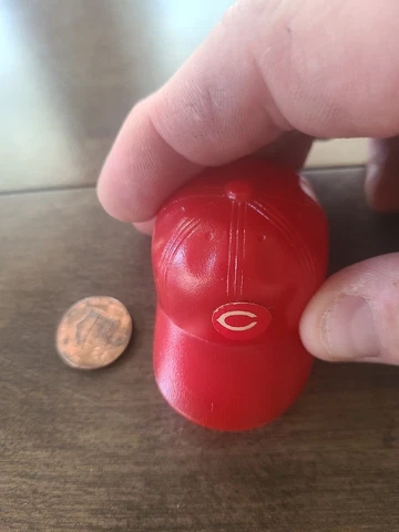 Nice Vintage 1970s Cincinnati Reds Mini Helmet Cover