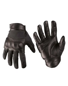 Tactical Gloves cuero/aramida negro, guantes, outdoor, militar -NUEVO- - Imagen 1 de 1