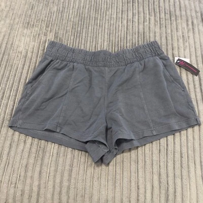 Pantalones Cortos No Boundaries Mujer XXL Gris Jersey Carga Cintura Elástica Ocio NUEVO Foto 1 de 4