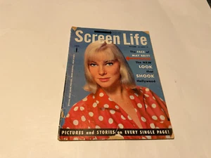Screen Life Magazine October 1954 - May Britt Cover Liz Taylor Elvis Vintage Ads - Picture 1 of 1